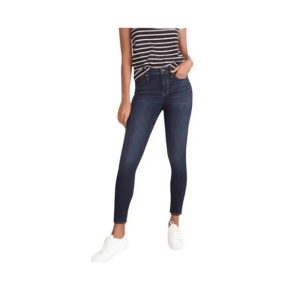 Madewell Mid-Rise Skinny Jeans Blue Blayton Wash Tencel Denim Edition 25